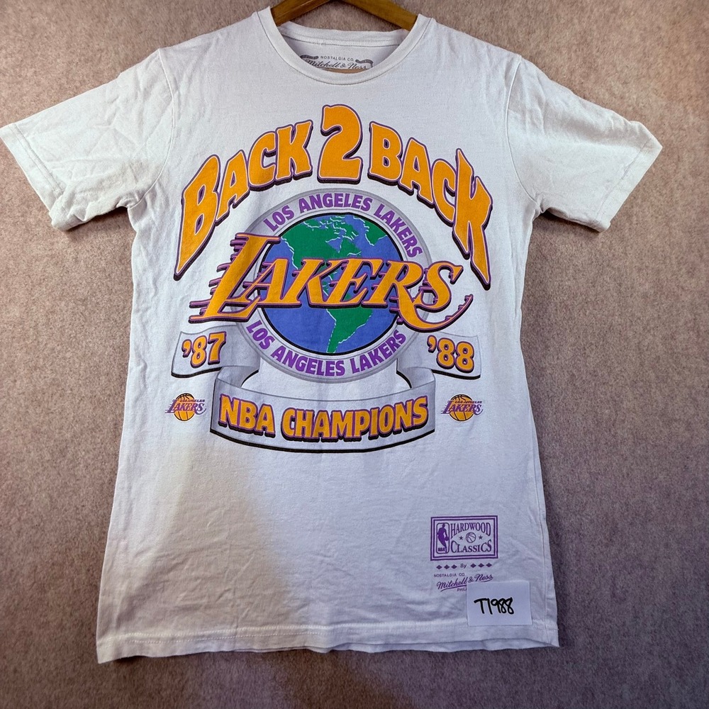 Mitchell &‎ Ness Los Angeles Lakers 87 88 NBA Champions Shirt White Small